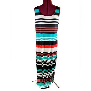 Jessica Howard Striped Maxi Dress